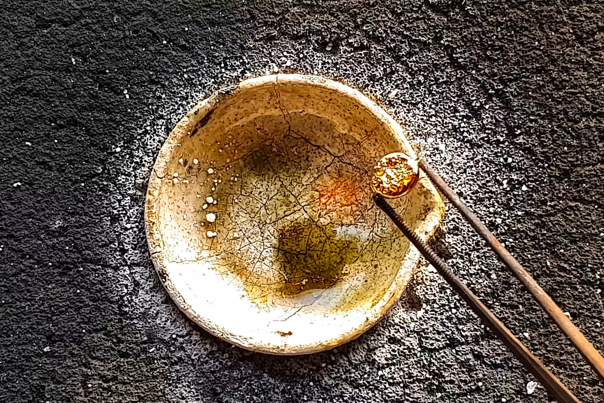 Hand-panning for gold in Ghana